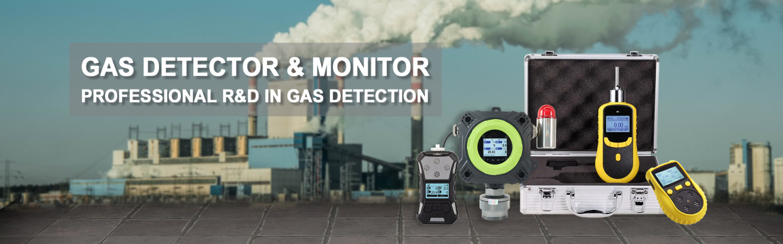 Industrial gas detectors (fixed/portable)